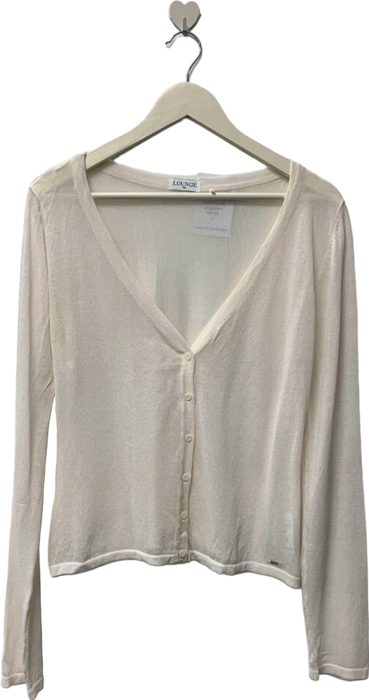 Lounge White Cardigan UK XL