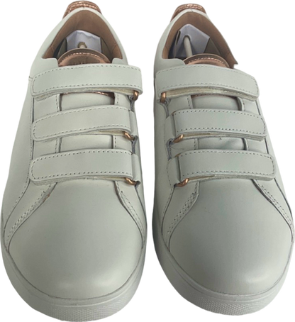 Fitflop White Leather Velcro Sneakers UK 5