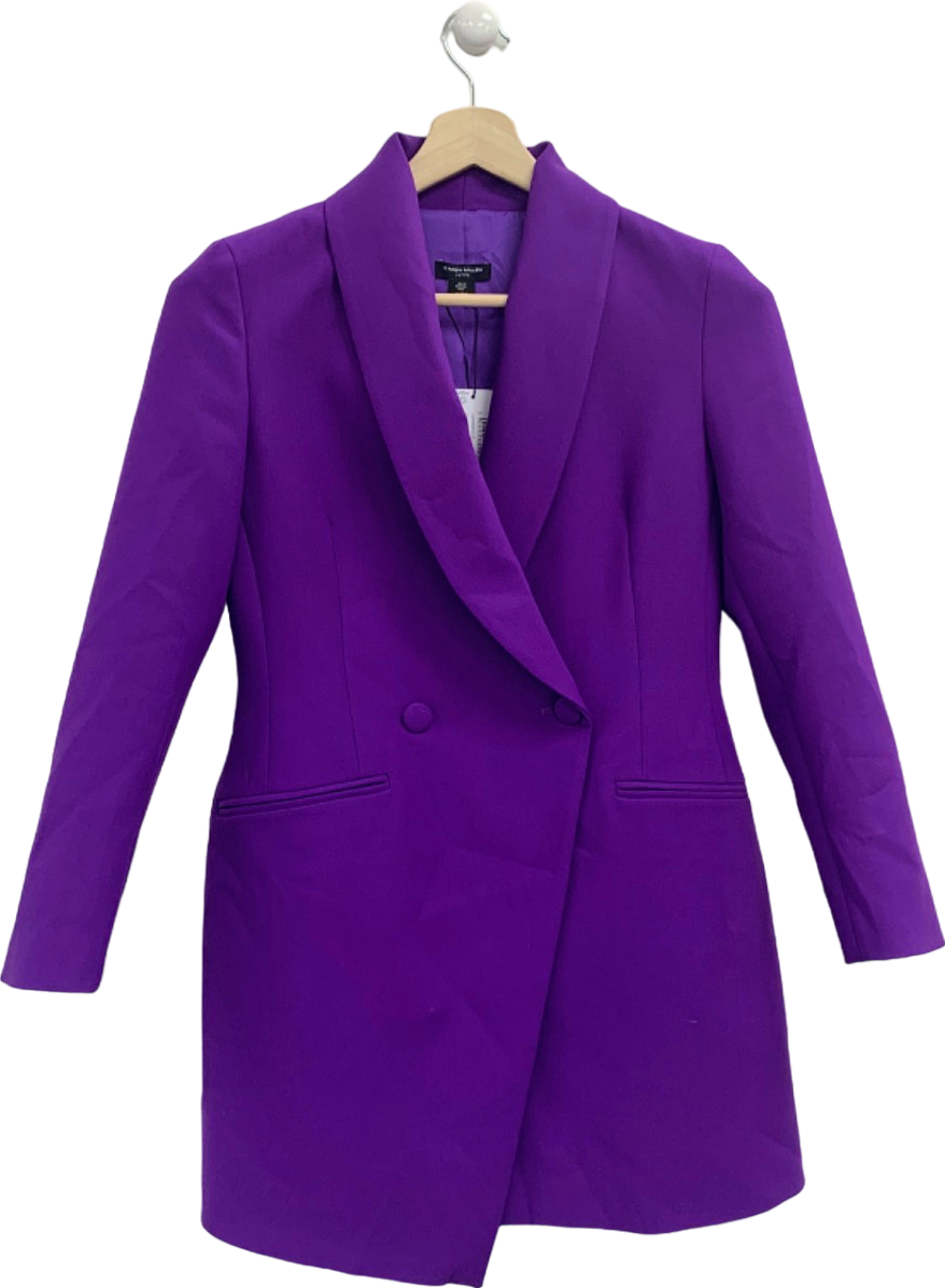 Karen Millen Purple Petite Coat UK 10