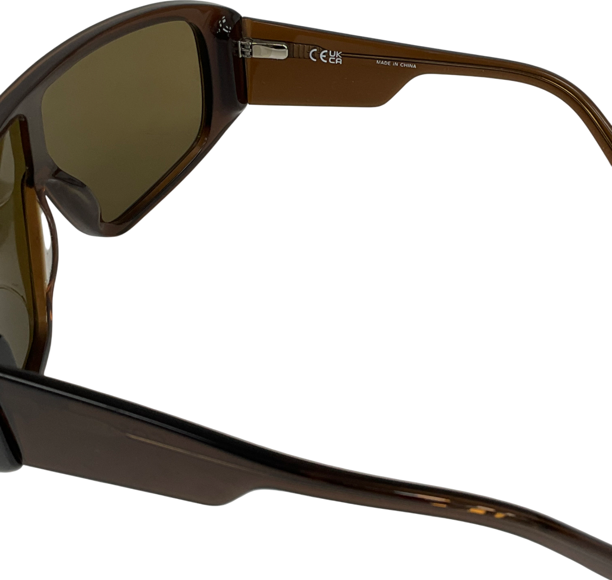 cos Brown Oversized Visor Sunglasses