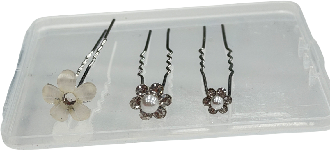 White Hair Slides One Size
