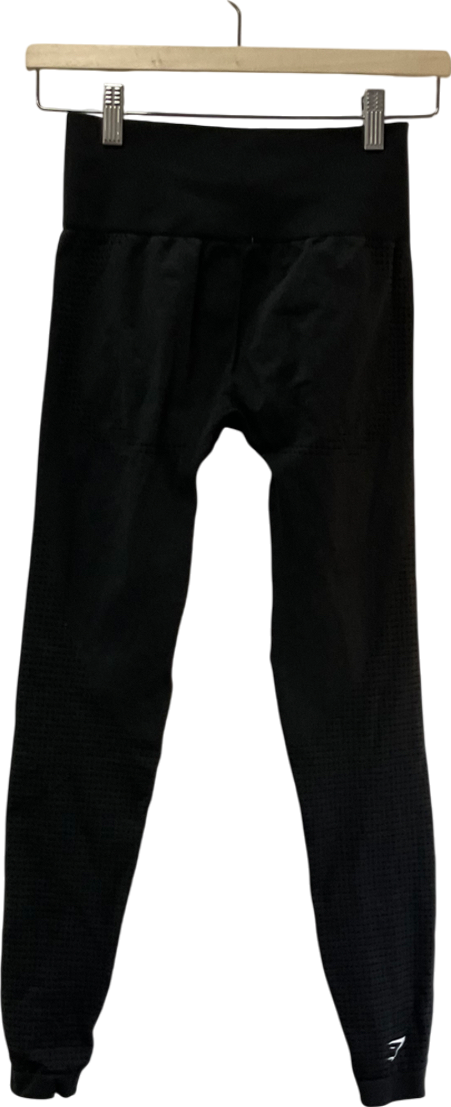 gymshark Black Adapt Fleck Seamless Leggings UK S