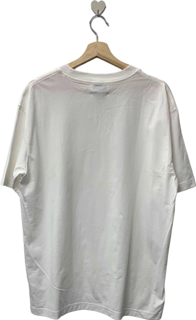 COS White Regular Fit T-Shirt Medium