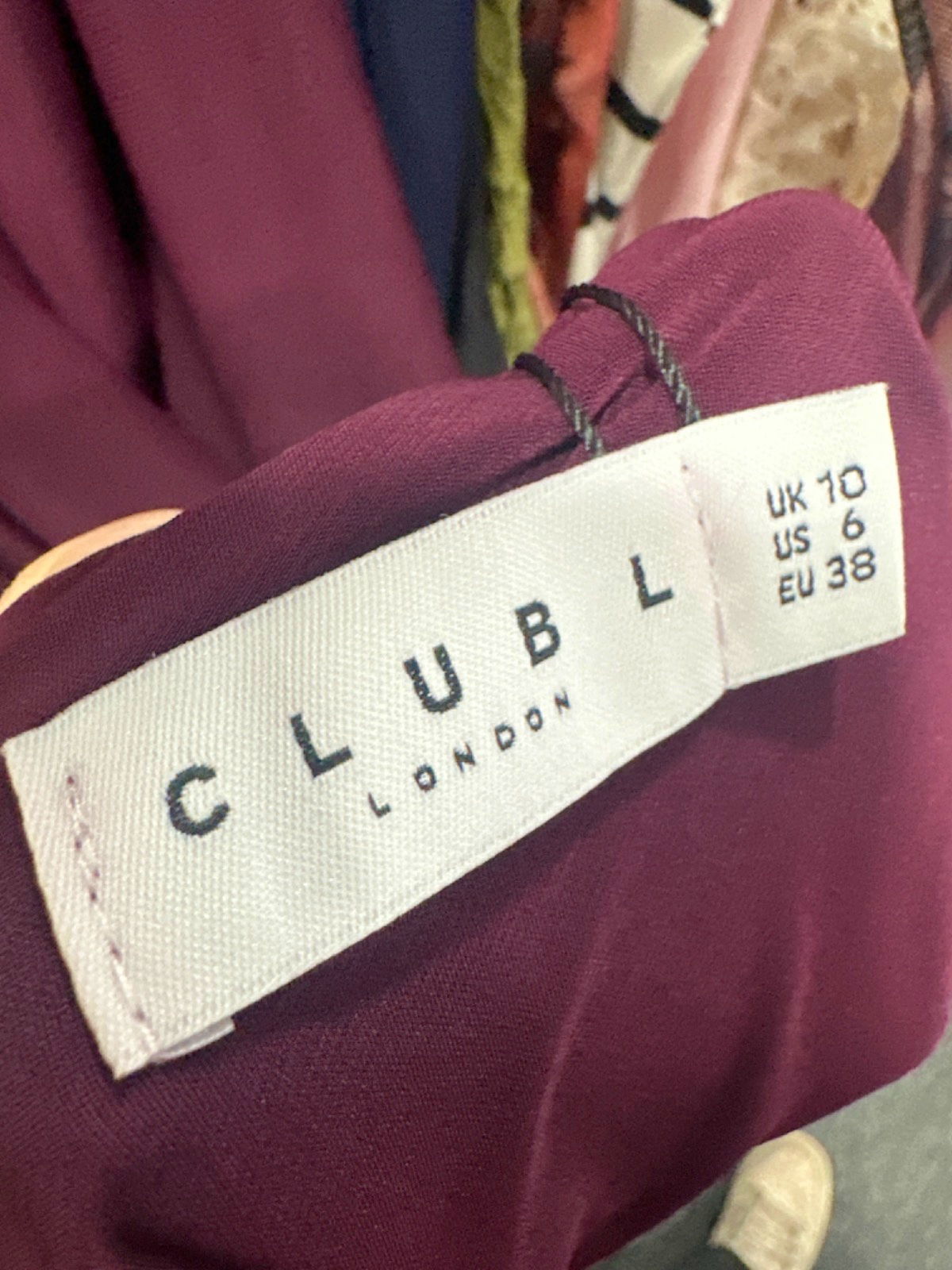 Club L Plum Julie Asymmetric Flared-Leg Jumpsuit with Cape Sleeve UK 10