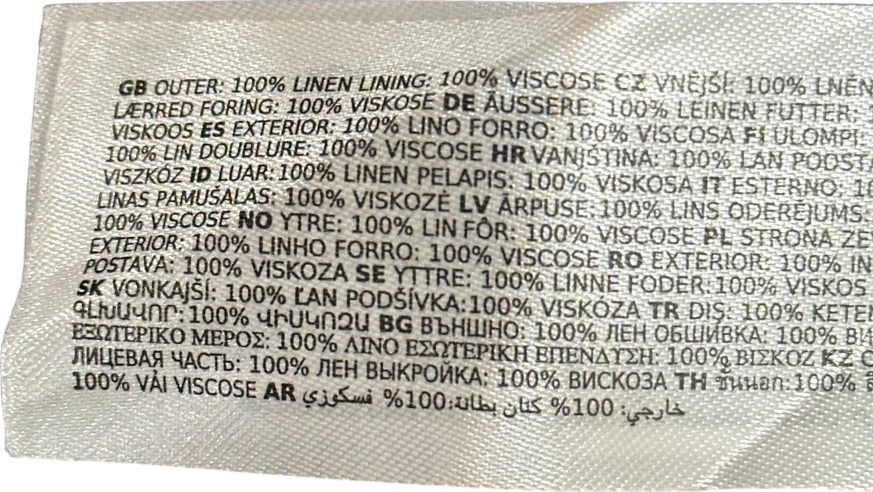 Forever New Cream Pure Linen Brooke Drop Waist Midi Dress UK 8