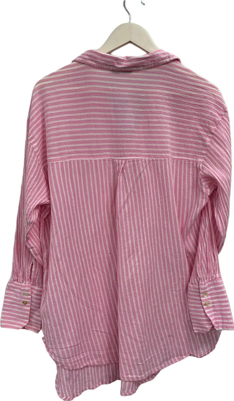Very Pink Striped Shirt UK 8