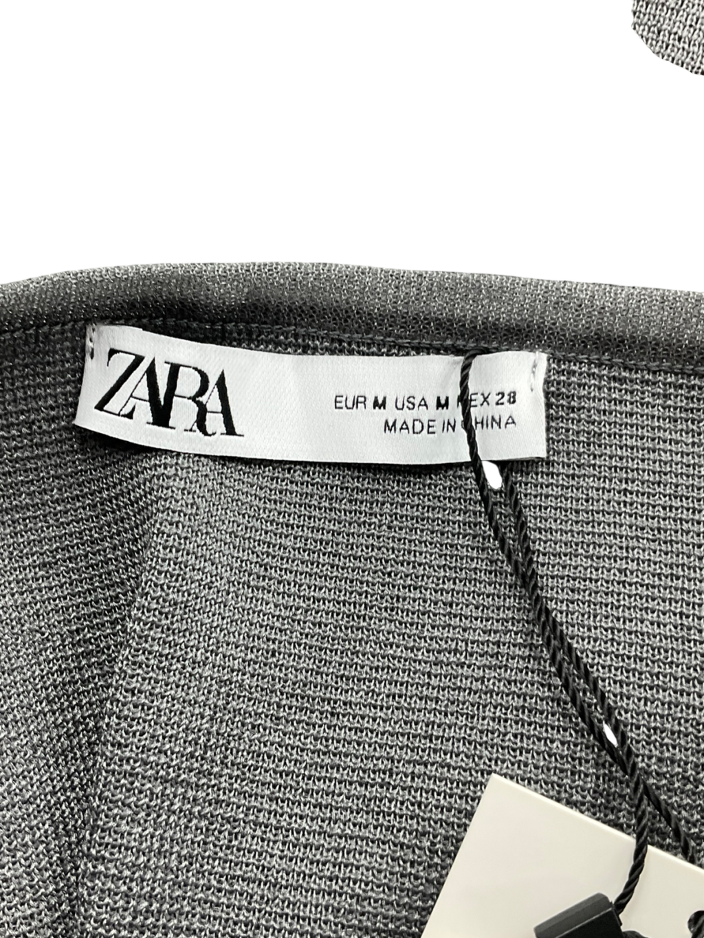 ZARA Grey Organza Skirt UK M