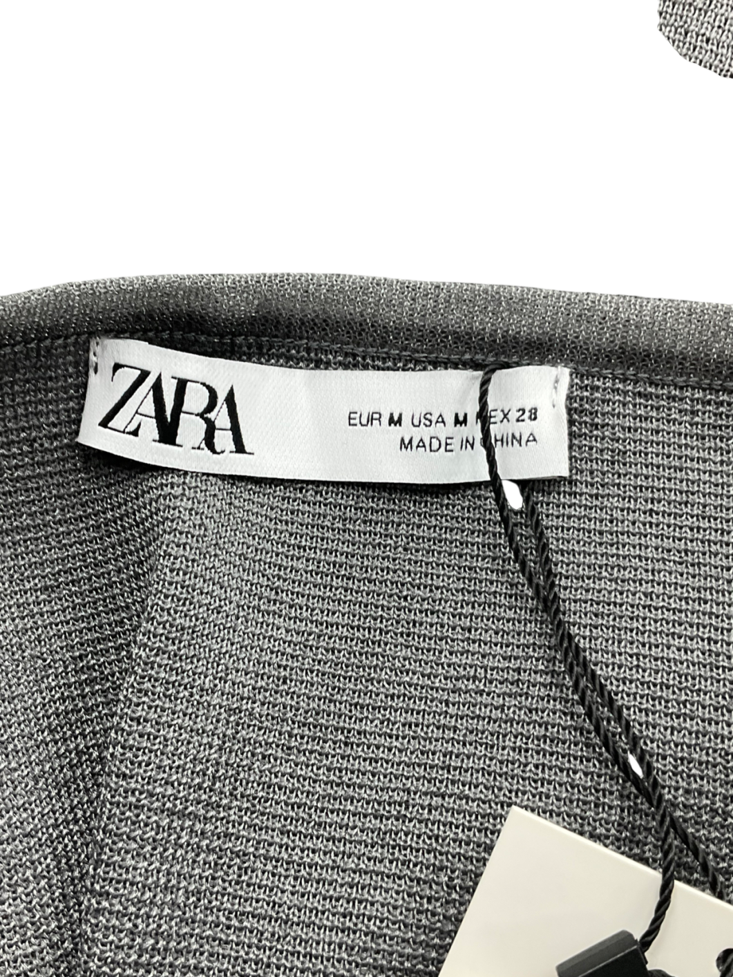 ZARA Grey Organza Skirt UK M