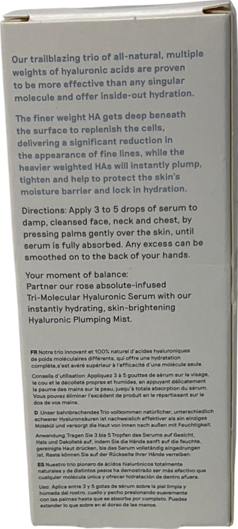 Balance Me Tri-molecular Hyaluronic Serum 30ml