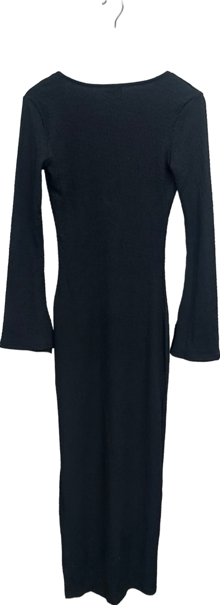 Ruched & Ready Black Beach Please Maxi Dress UK S