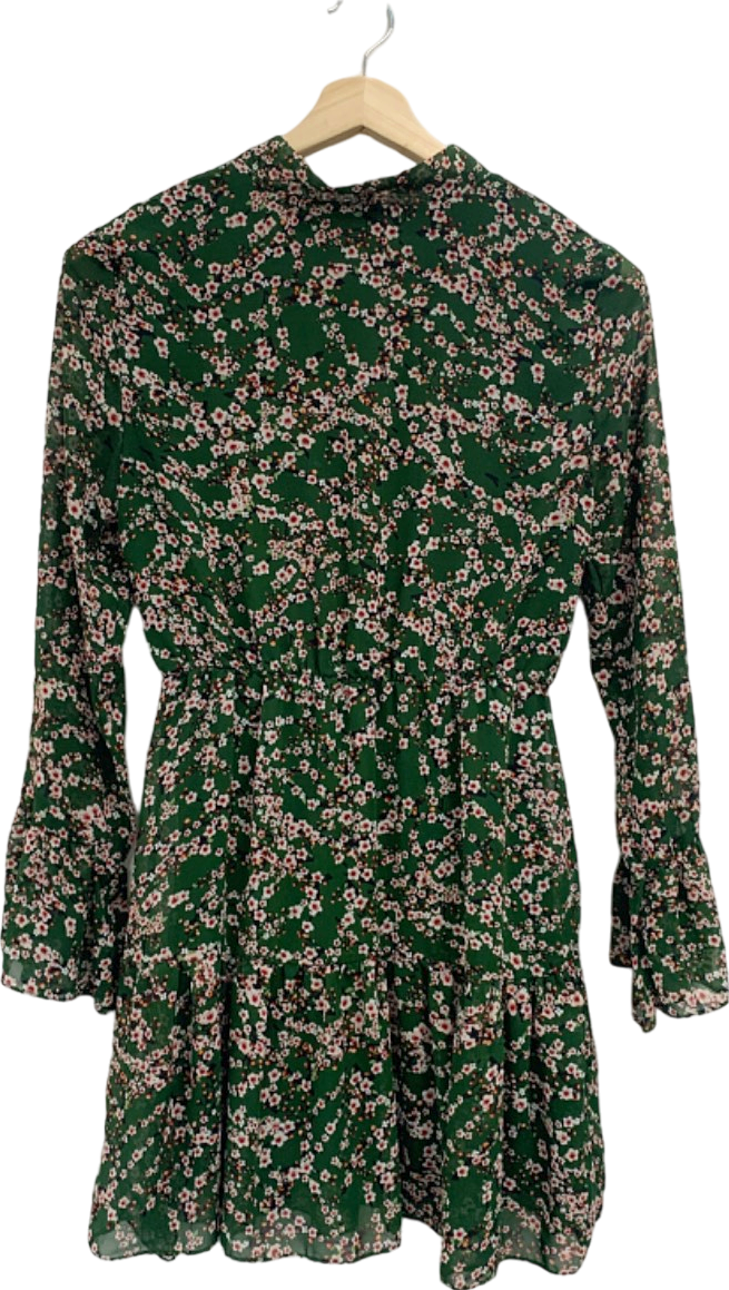 IVIVI Green Floral Print Dress UK M
