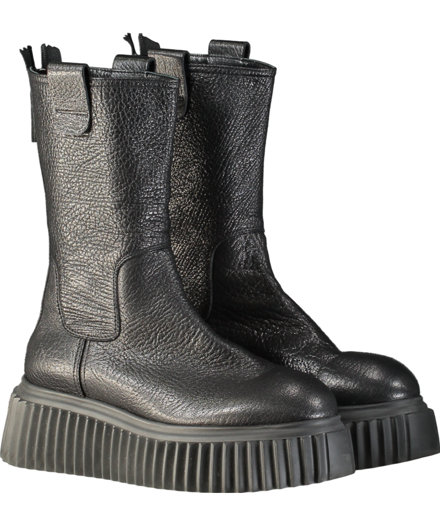 AGL Black Milagros Leather Ankle Boot UK 5 EU 38 👠