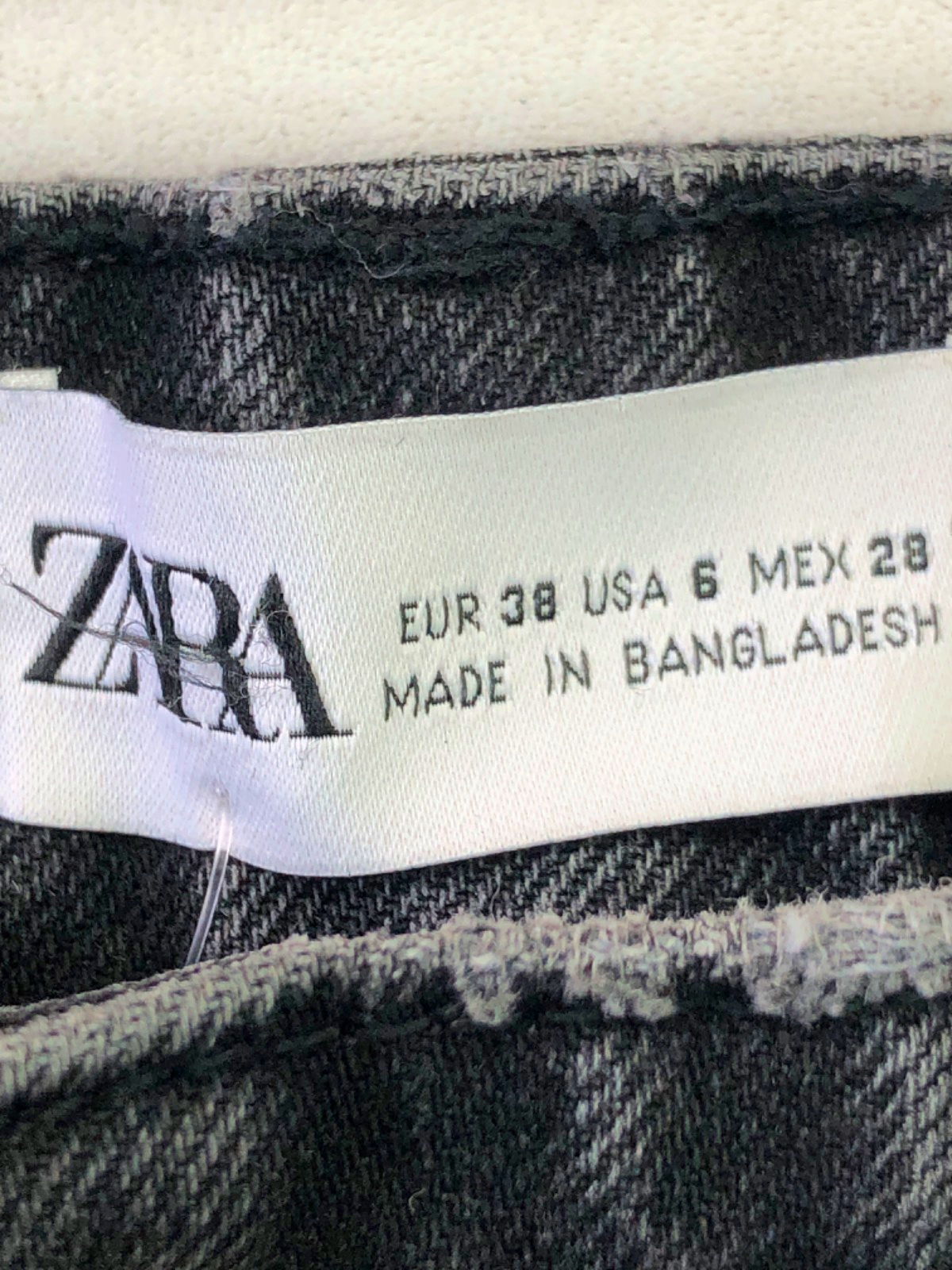 Zara Black Straight Leg Jeans UK 10