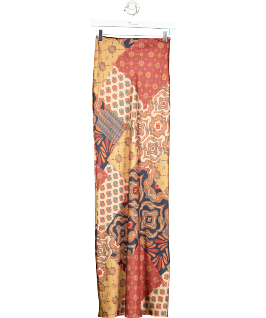 MISA Los Angeles Brown Sierra Skirt UK XS