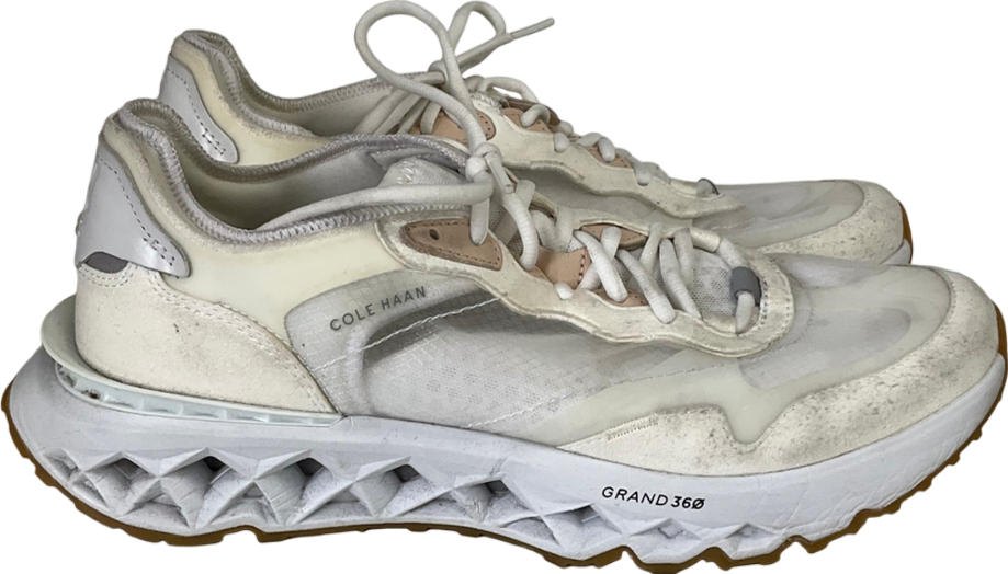 Cole Haan White 5 Zerogrand Runner Trainers UK 9 EU 43 👞