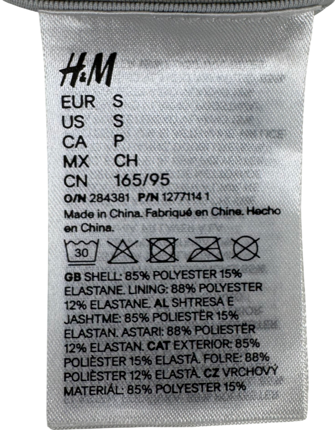 H&M Metallic Shiny Bikini Bottoms UK S