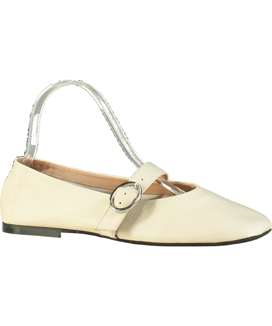 ASOS Cream Mary Jane Ballet Flats UK 5 EU 38 👠