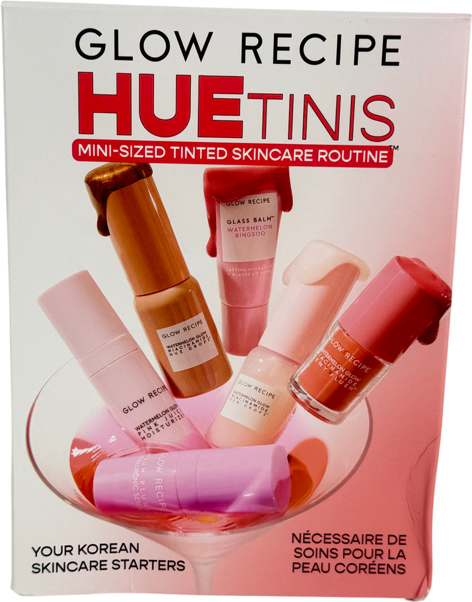 Glow recipe Huetinis Mini Tinted Skincare Set