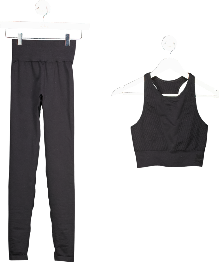 4th Arq Black Sports Bra & Leggings UK S