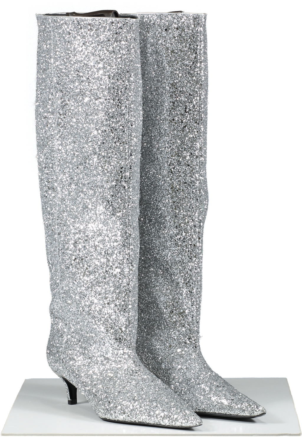 TEURN Studios  Silver Pointy Glitter  Boots UK 6 EU 39 👠