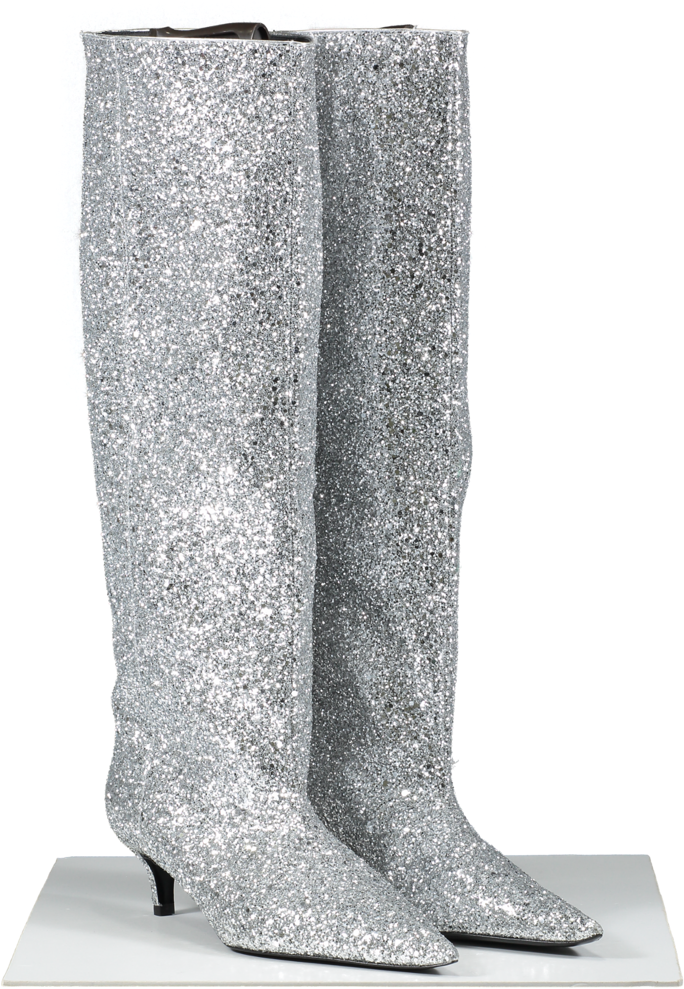 TEURN Studios  Silver Pointy Glitter  Boots UK 6 EU 39 👠