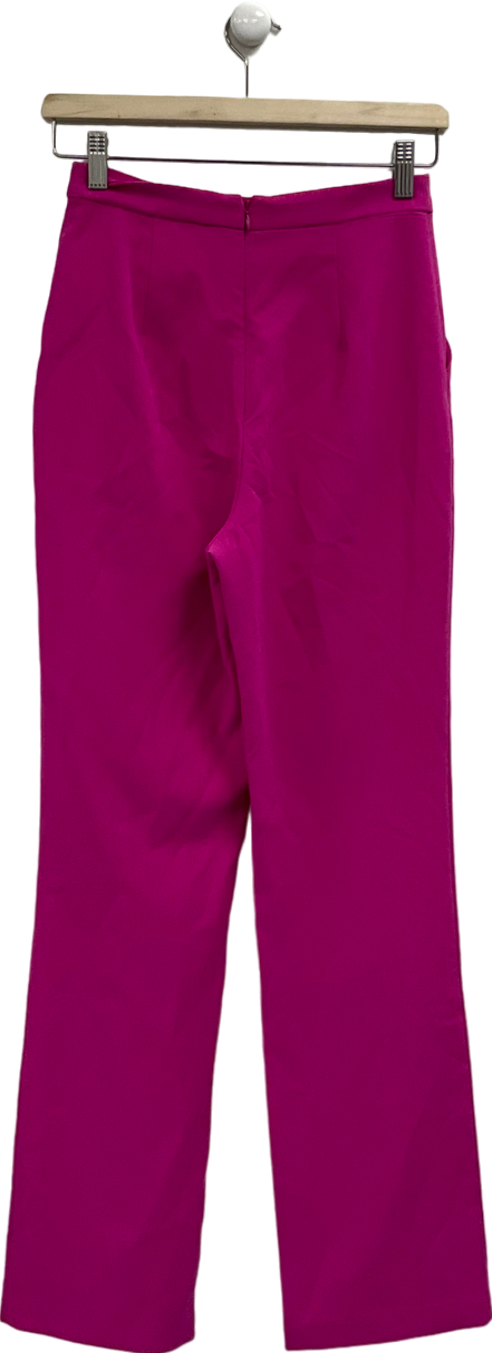 NBD Pink Topaz Trousers In Magenta UK XS