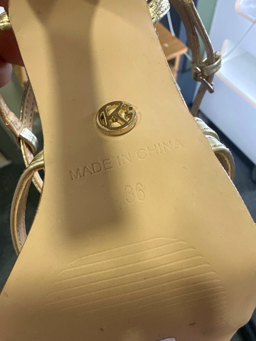 Kurt Geiger Alexa Gold Strappy Heels UK UK 3 EU 36 👠