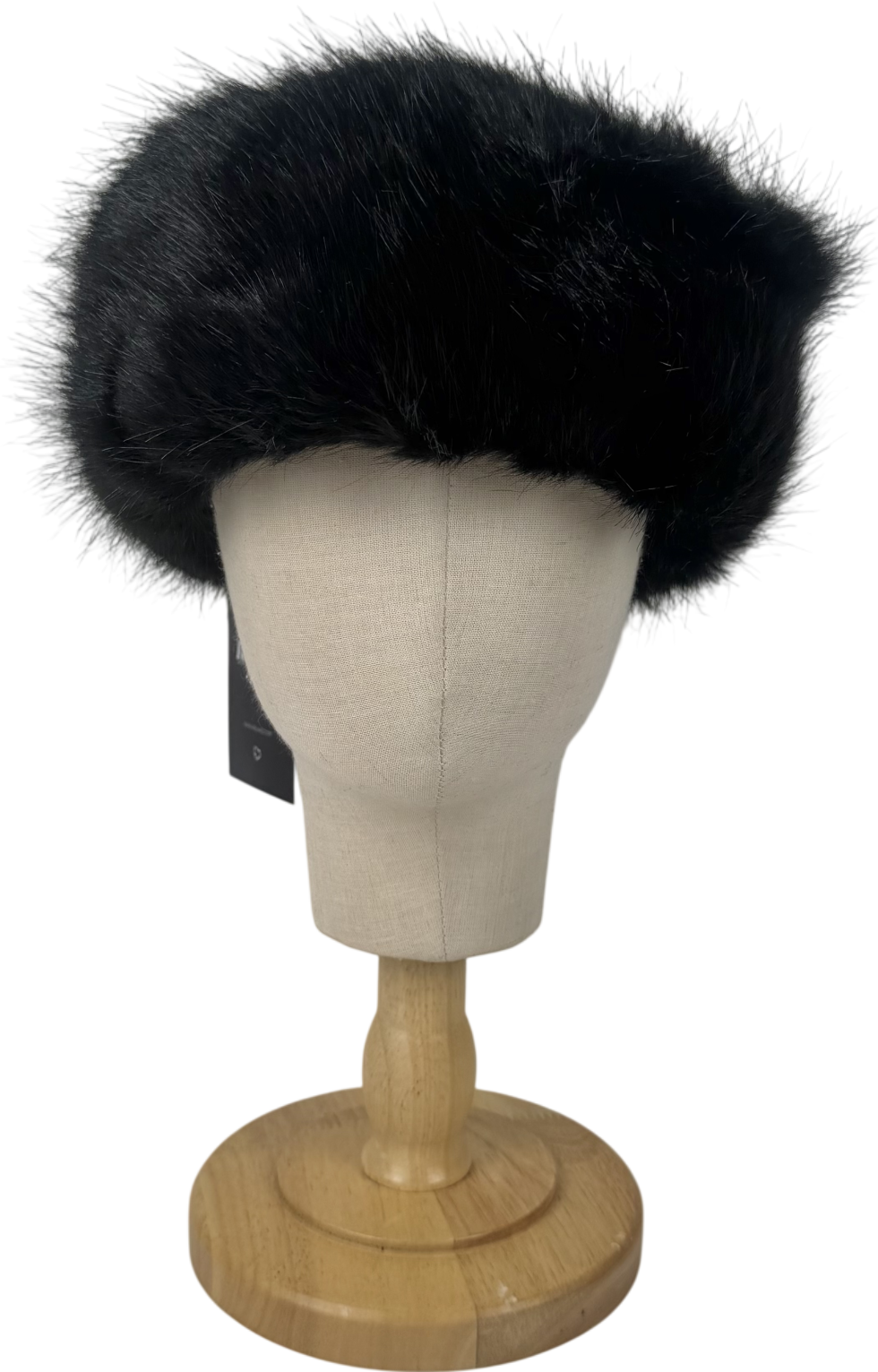 Helen moore Black Faux Fur Huff Headband One Size