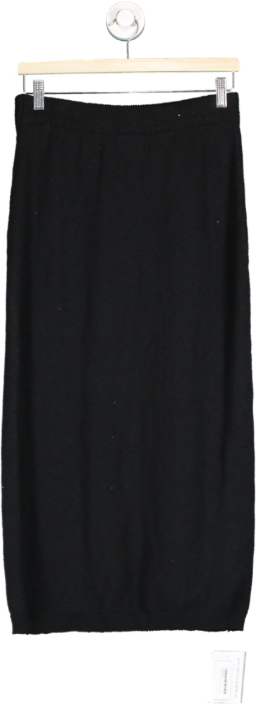 FP Beach Black Knit Midi Skirt Small