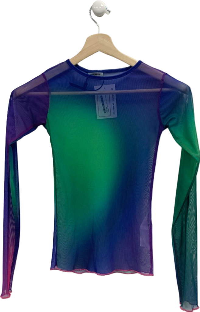 Reliked Green Mesh Top UK S
