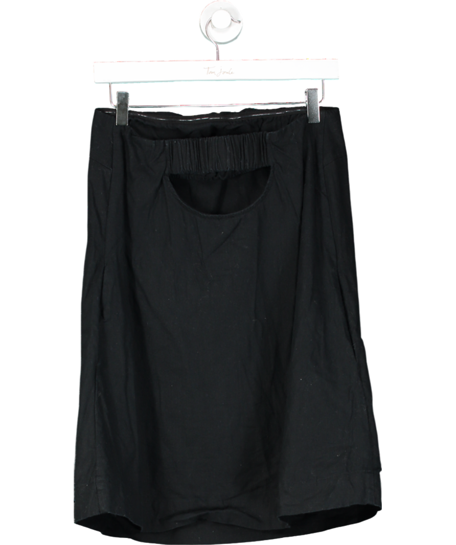 Free People Black Essentially The Best Cotton-linen Mini UK S