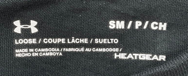 Under Armour Black Left Chest Logo T-shirt UK S/M