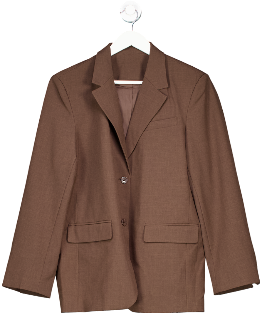 NA-KD Brown Oversized Tailored Blazer Eu 38 UK M