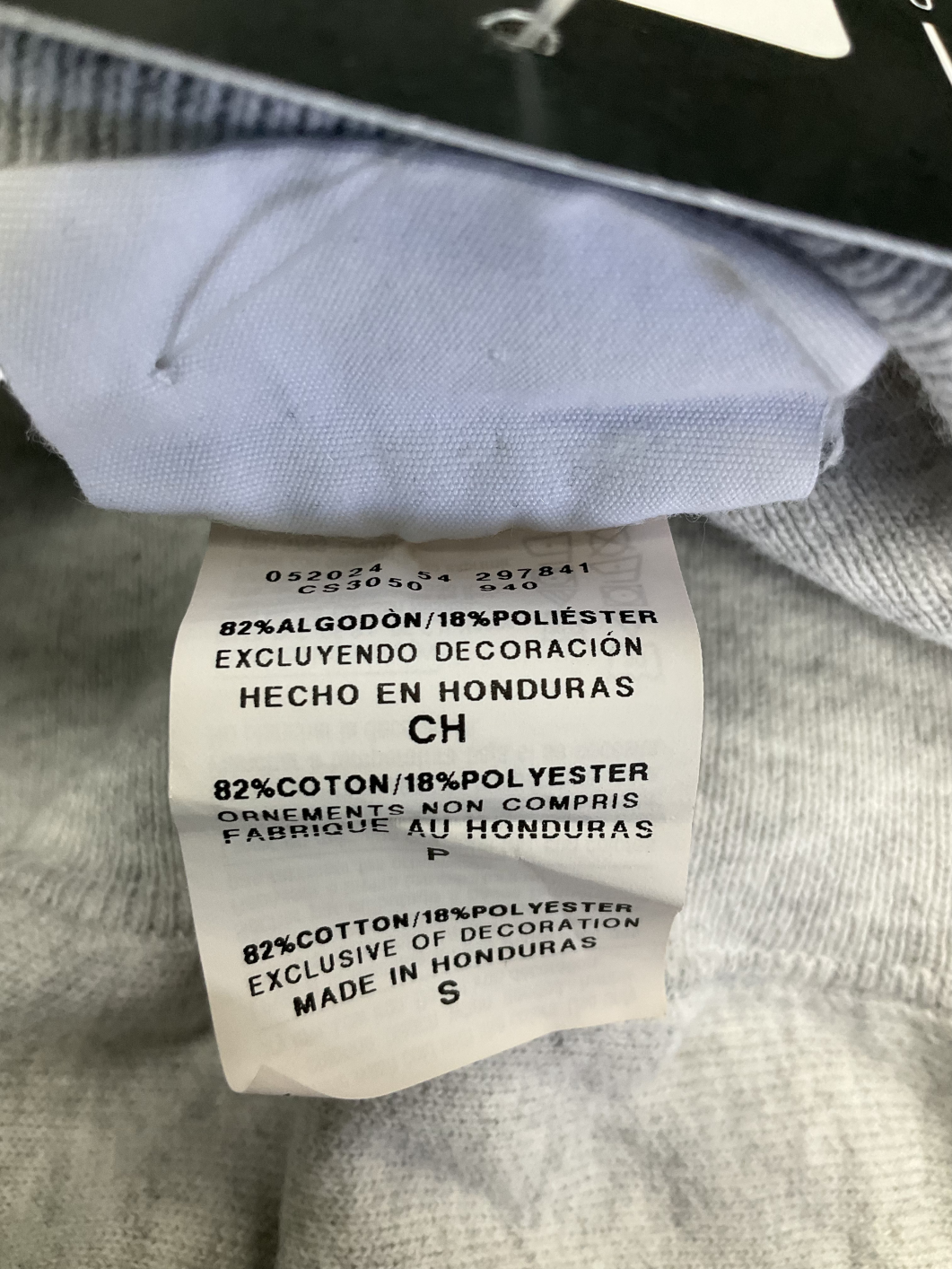 Champion Grey Reverse Weave Sweater UK S