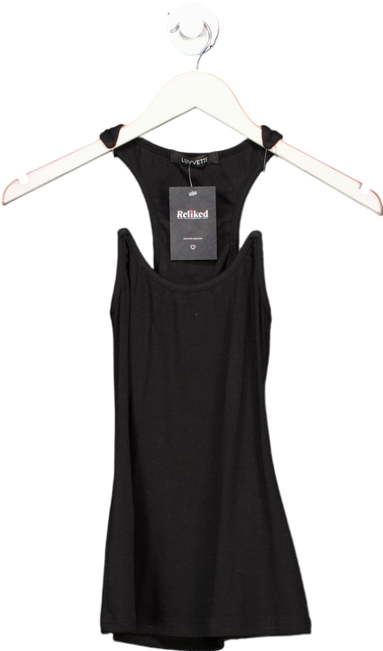 Luvvette Black Houdini Tank Top UK XS