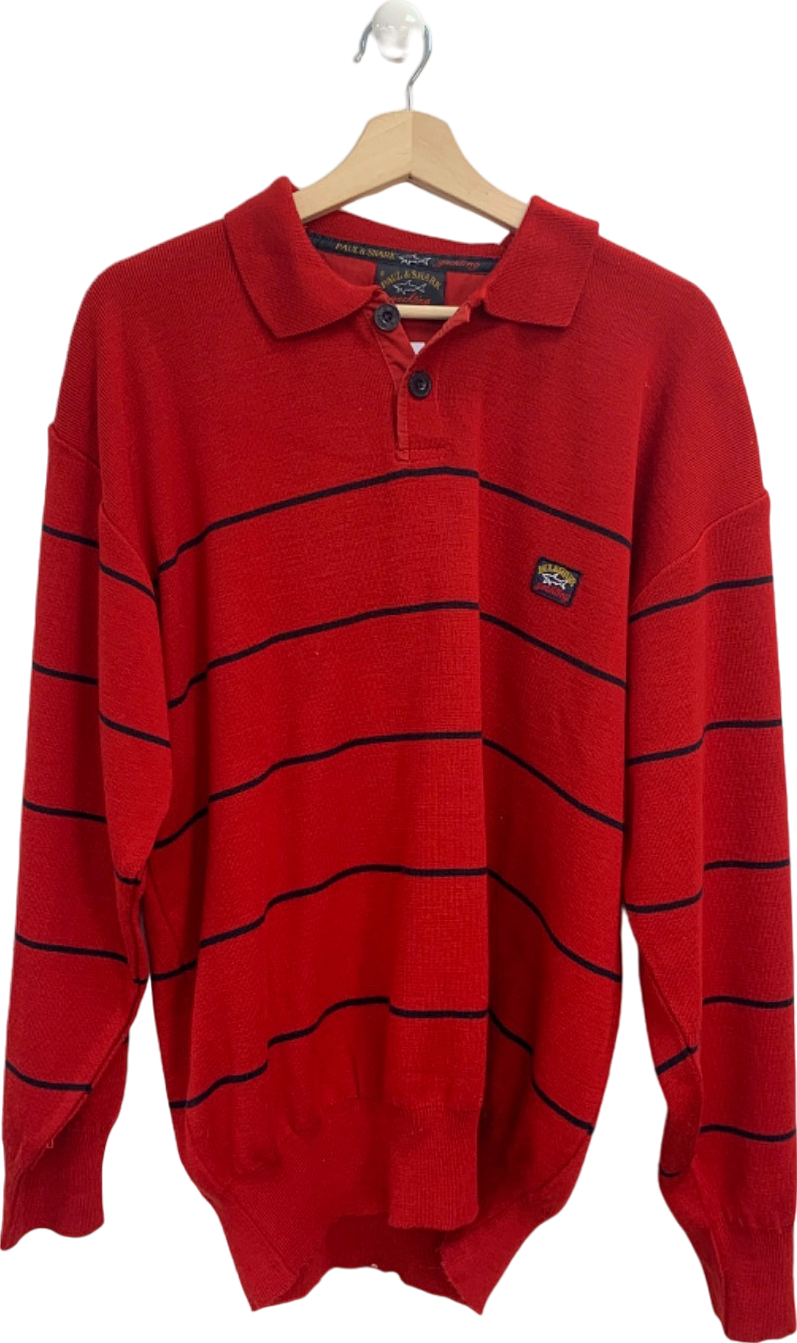 Paul & Shark Red Striped Yachting Jumper UK XL