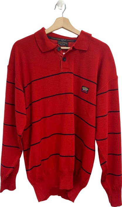 Paul & Shark Red Striped Yachting Jumper UK XL