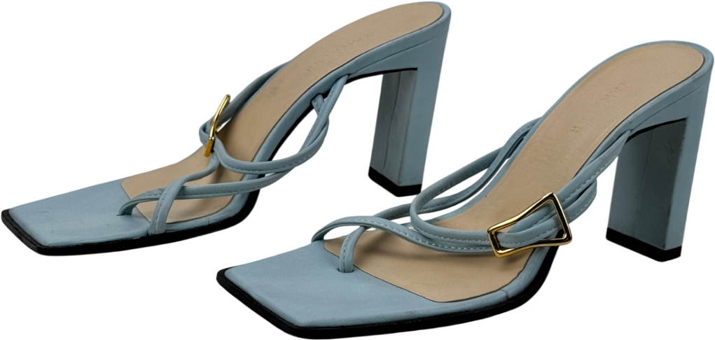 WANDLER Yara Light Blue Leather Sandals UK 4 EU 37 👠