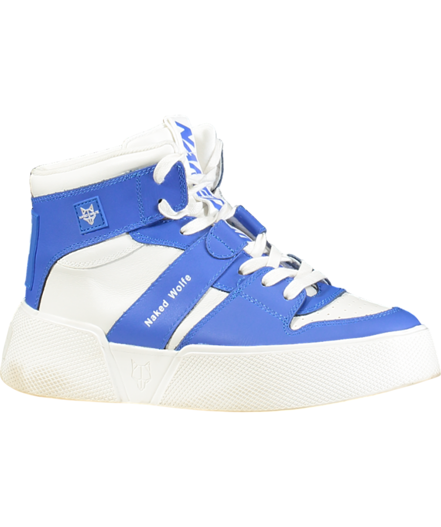 Naked Wolfe White Phantom High-top Leather Trainers UK 6 EU 39 👠