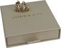 Astrid & Miyu Metallic Illusion Spiral Huggie Earrings