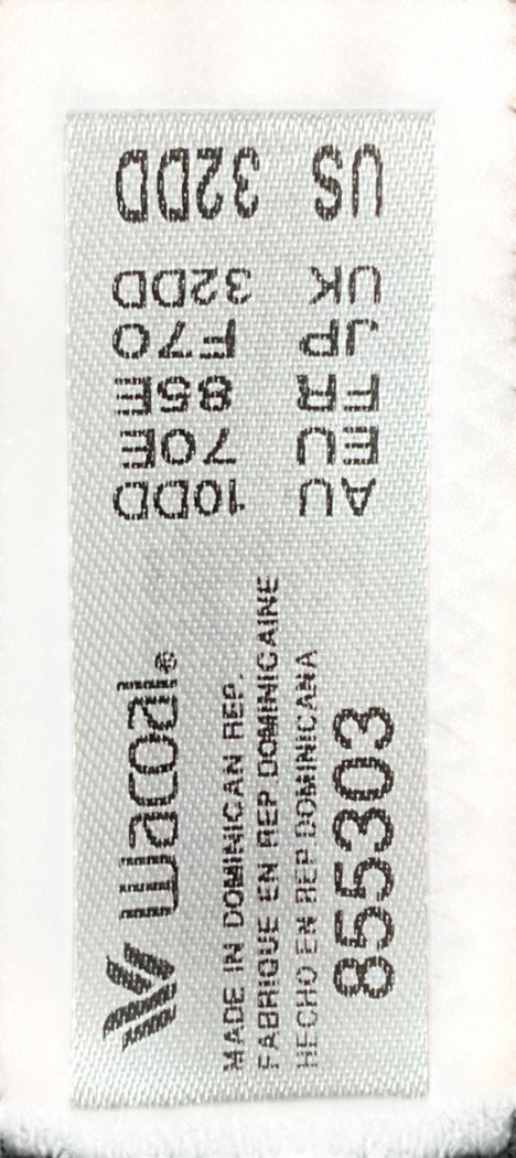 Wacoal Black Back Appeal Minimiser Bra UK 32DD