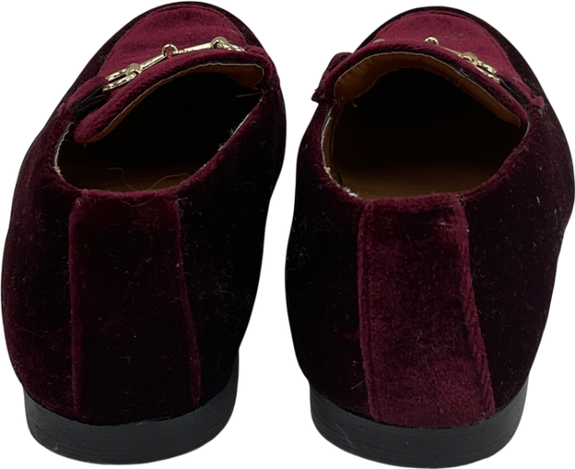 romano Faux Suede Horsebit Loafers Burgundy UK 10 EU 28 👼