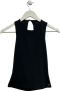 Guess Black Cut Out Back Top UK XS