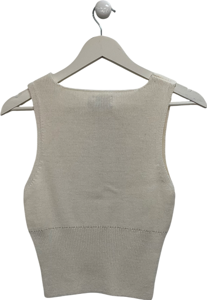 ASOS Cream Knitted Tank Top UK XS