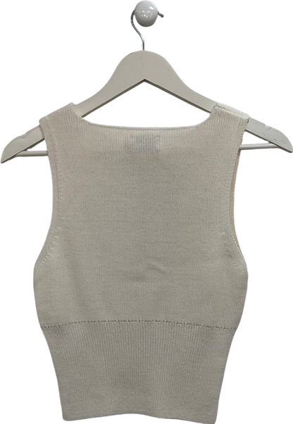 ASOS Cream Knitted Tank Top UK XS