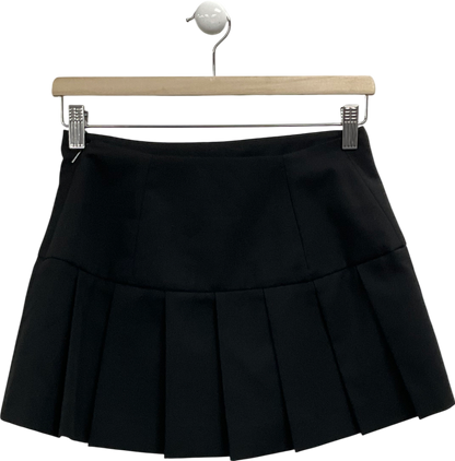 MANGO Black Pleated Mini Skirt UK XS