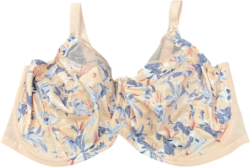 Goddess Pink Kayla Floral Print Underwired Bra UK 48H