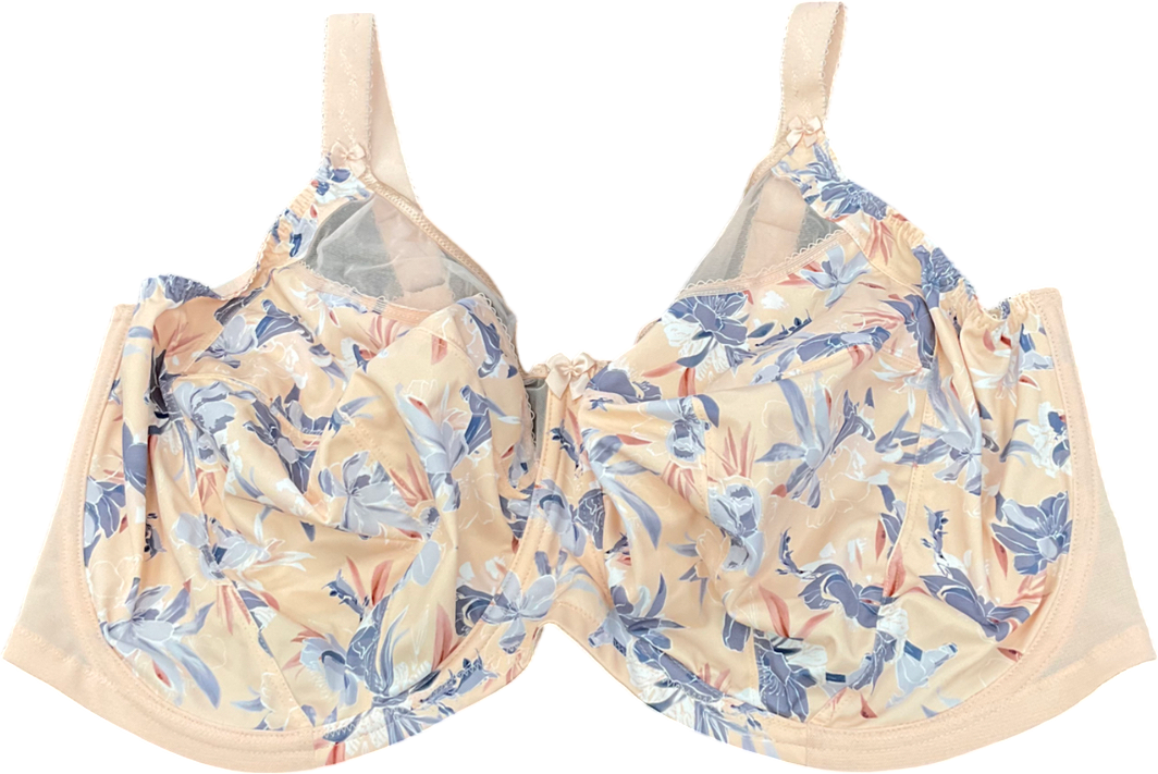 Goddess Pink Kayla Floral Print Underwired Bra UK 48H