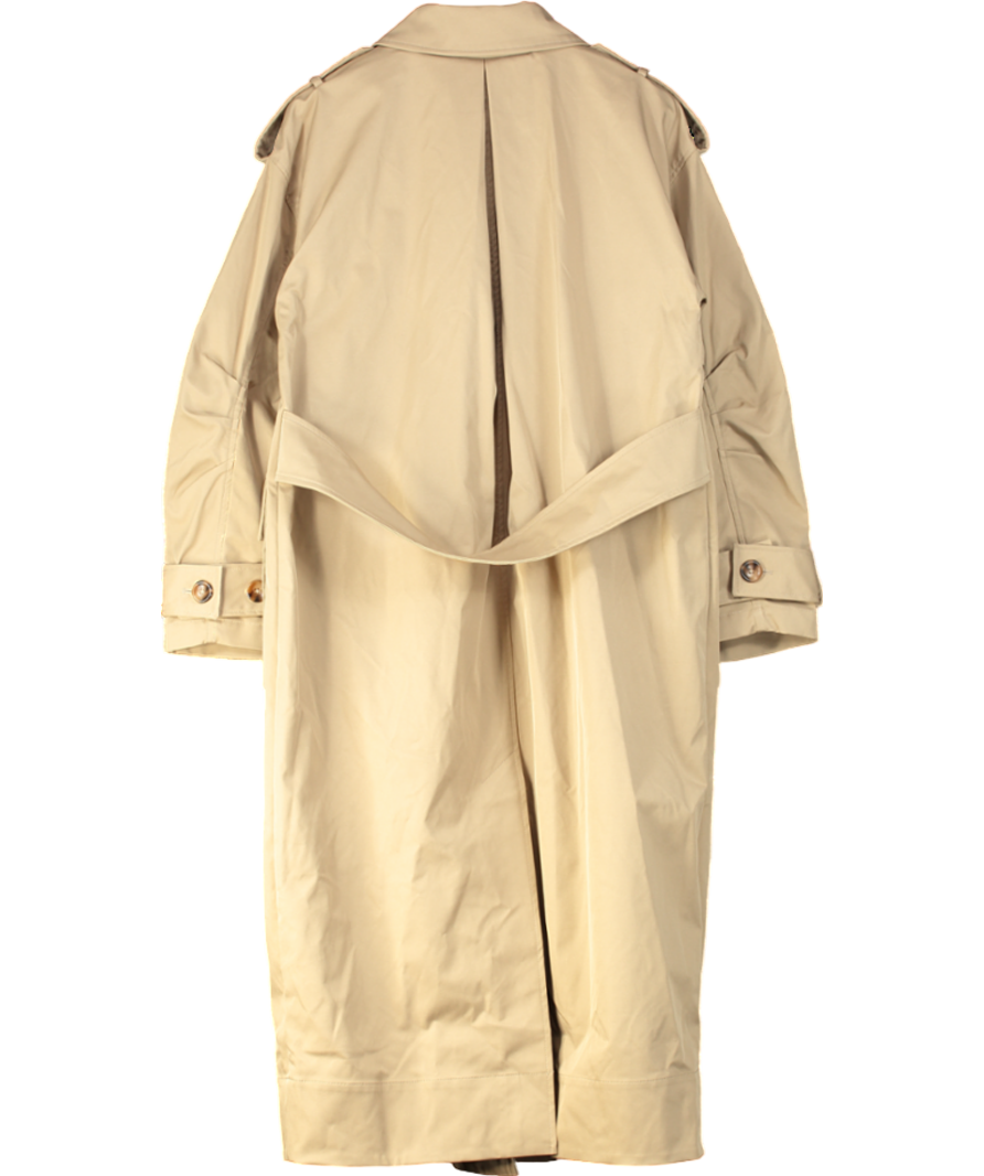 ASOS Edition Oversized Pocket Detail Trench Coat In Camel UK 10