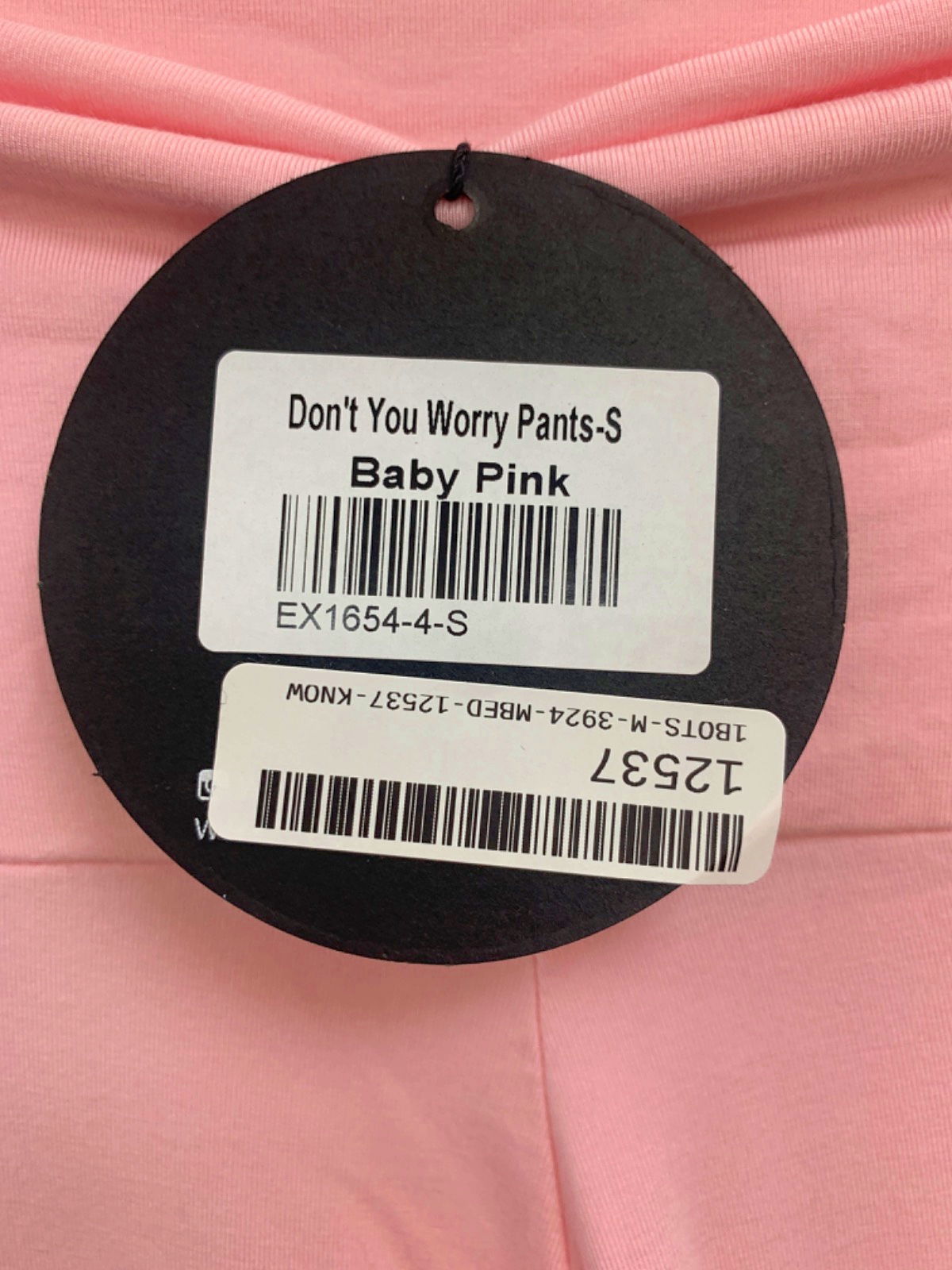 White Fox Baby Pink Don't You Worry Pants UK S